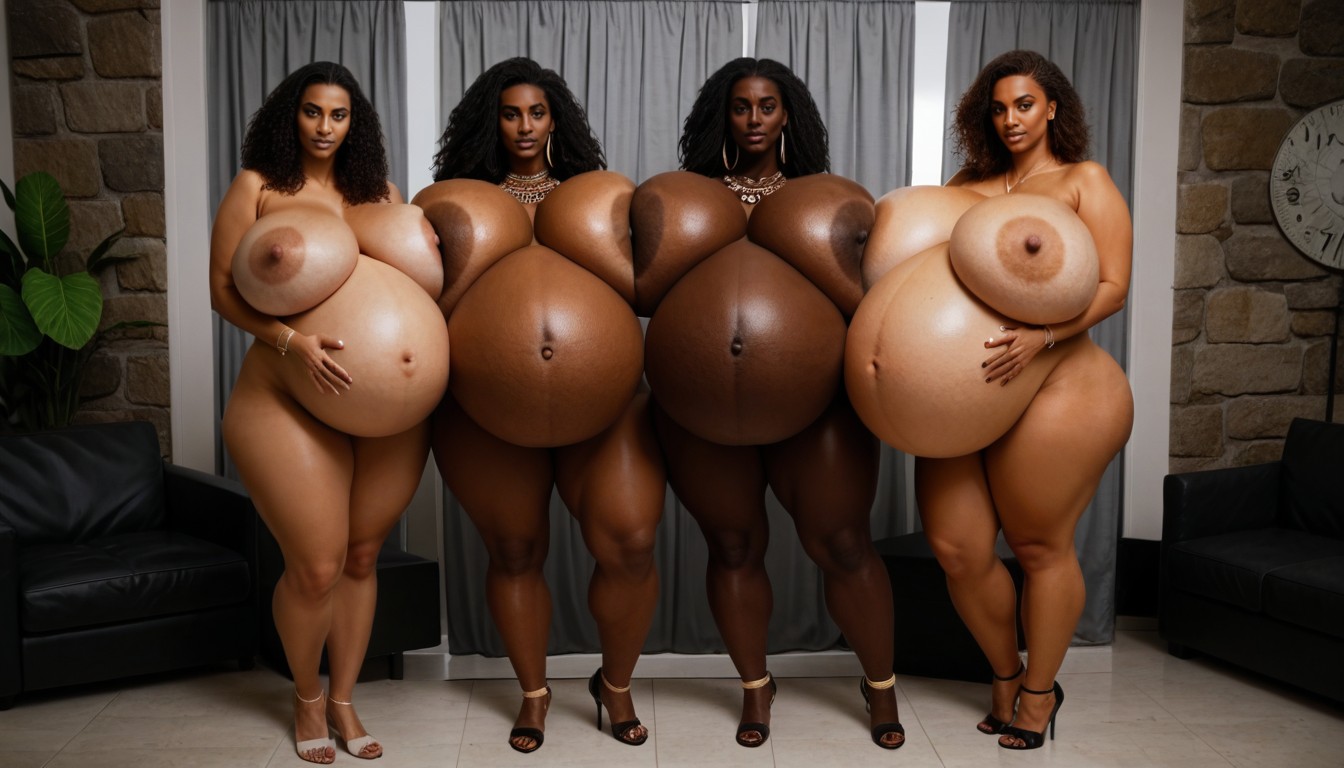 Hyper Enormous Breasts, 30+, Harem AI Porn