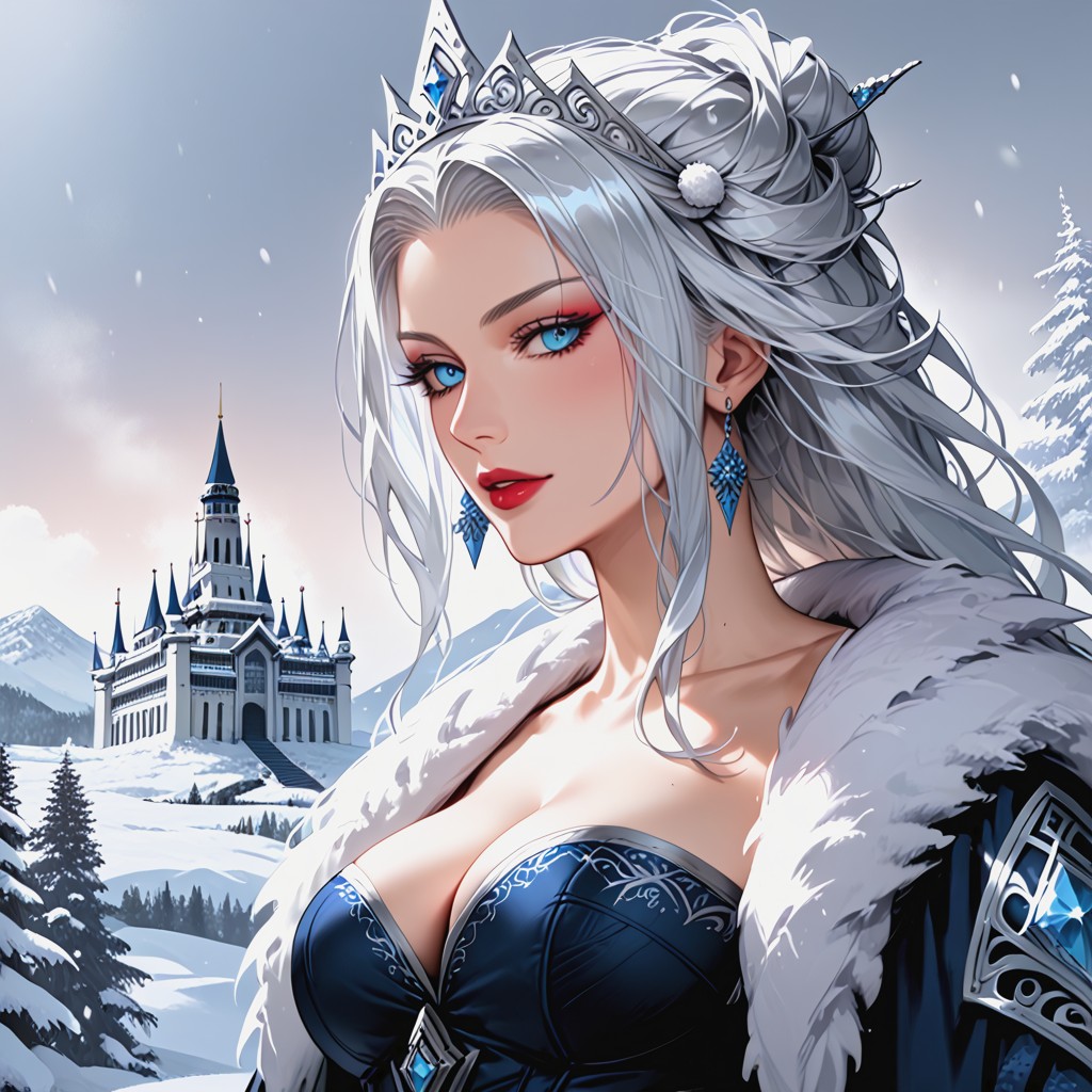 Deep Cleavage, Sexy Posing, Standing AI Porn