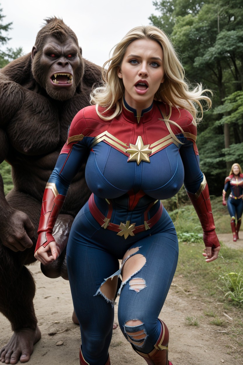 2 Personas, The Roar Of A Huge Beast, Ultra High Resolution Porno IA