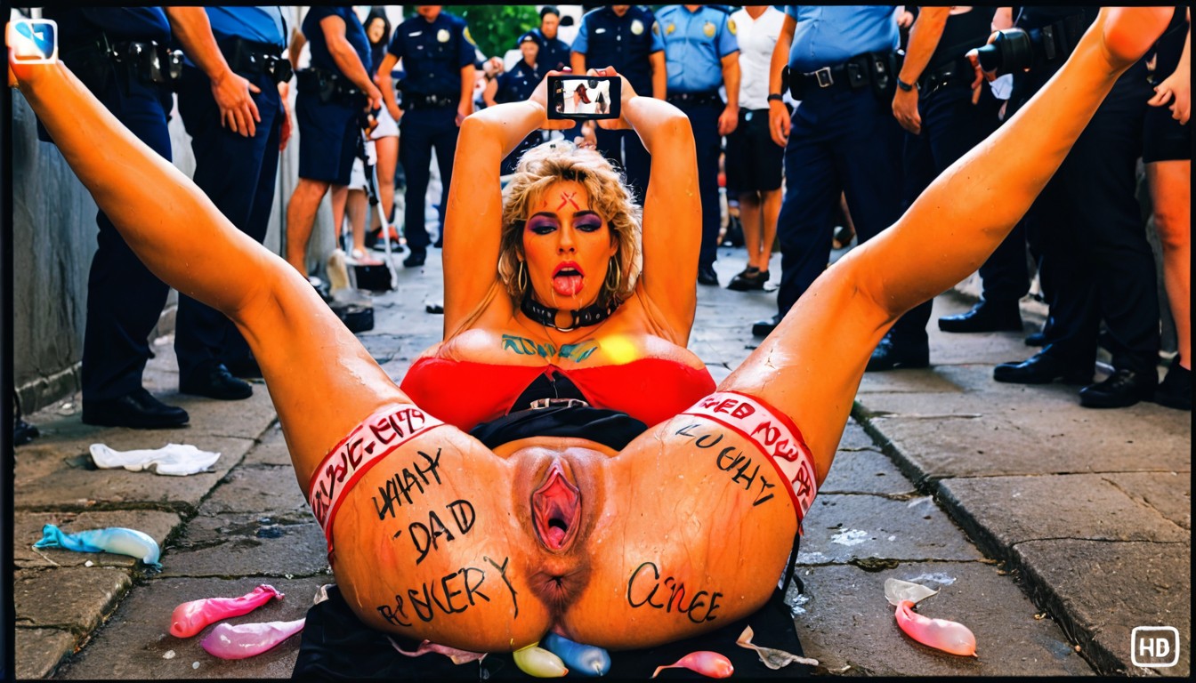 Multi Dildo, Detailed Face, Mucha Gente Alrededor Porno IA