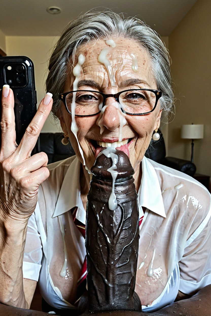 Bukakke, Cum On Glasses, Bbc Porno IA