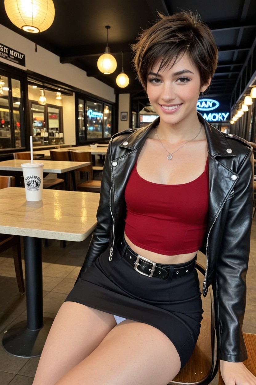 25+, Black Hair, Very Short Hair AI Porn