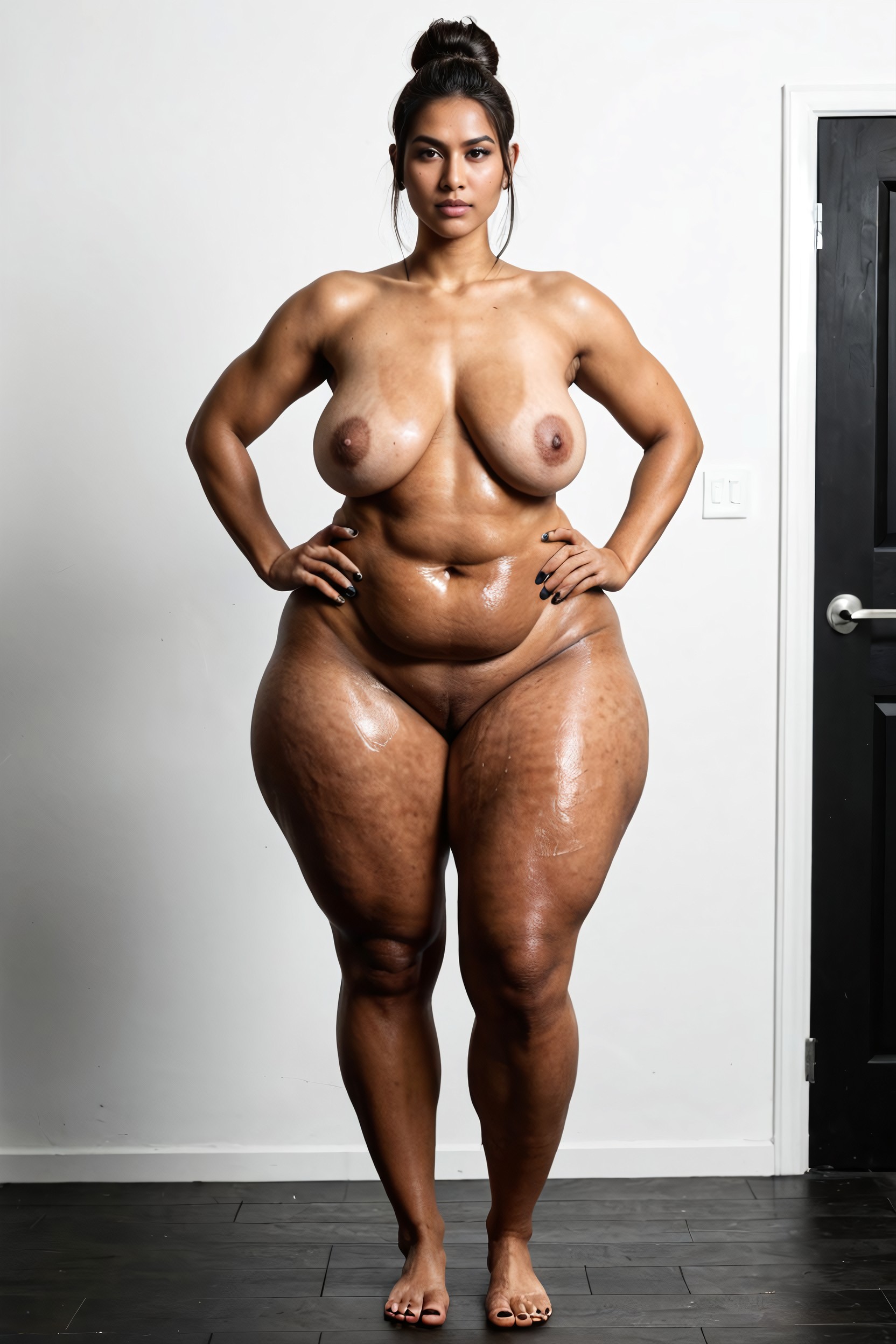 Black Nails, Naked, Cellulite All Over Body Porno IA