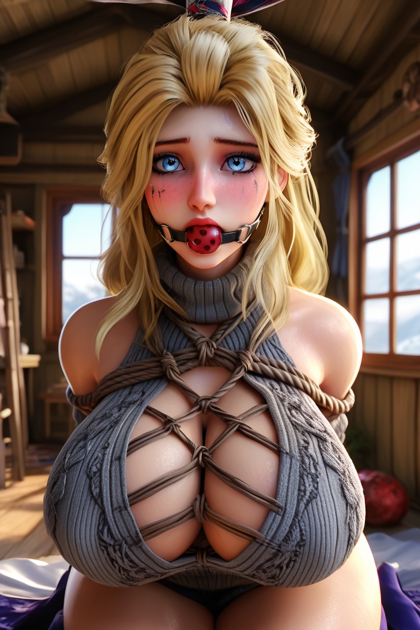Hdr, Embarrassed , Dark Blue Eyes AI Porn
