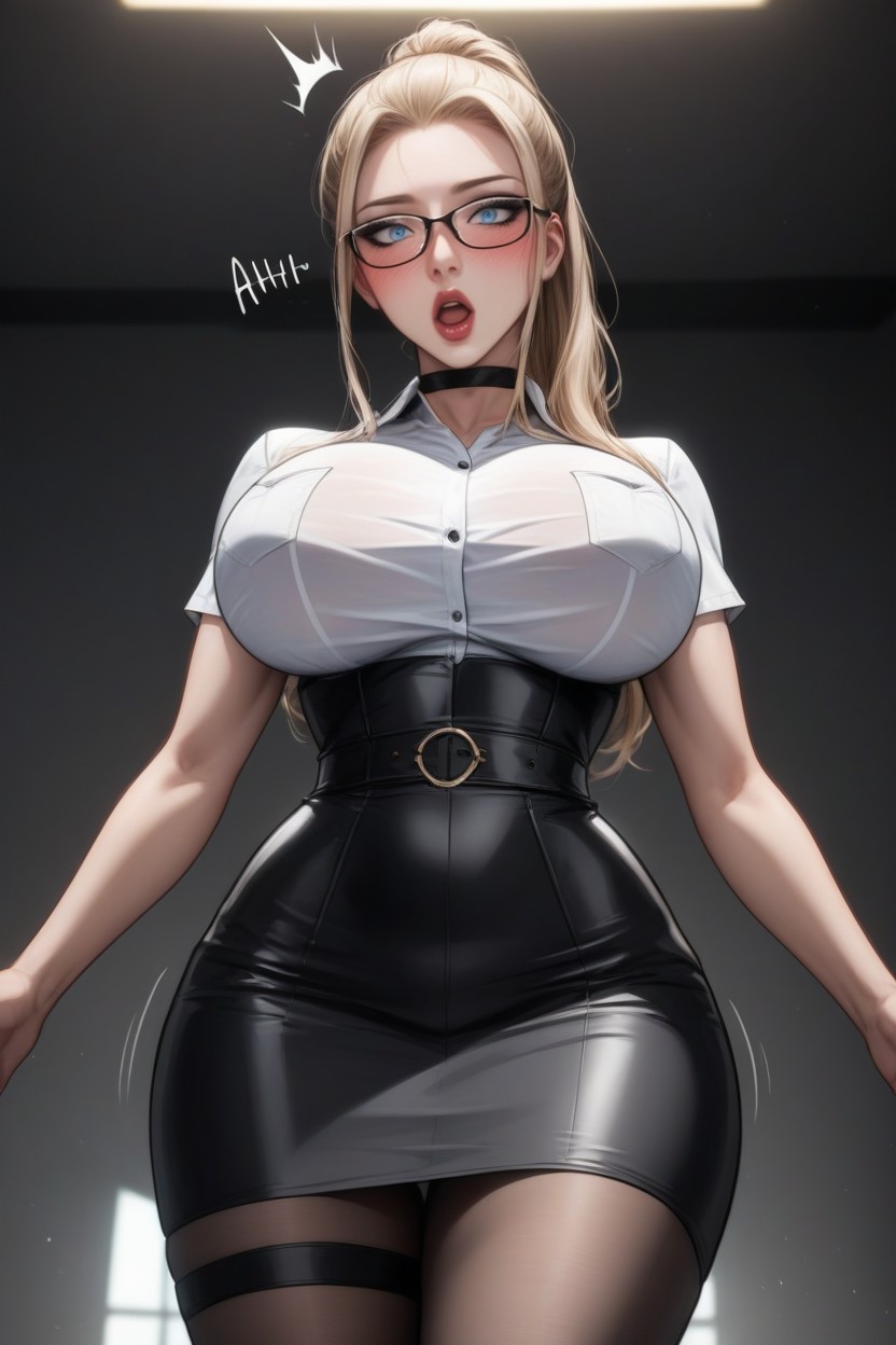 Nsfw, Glasses, 下視角 AI黃片