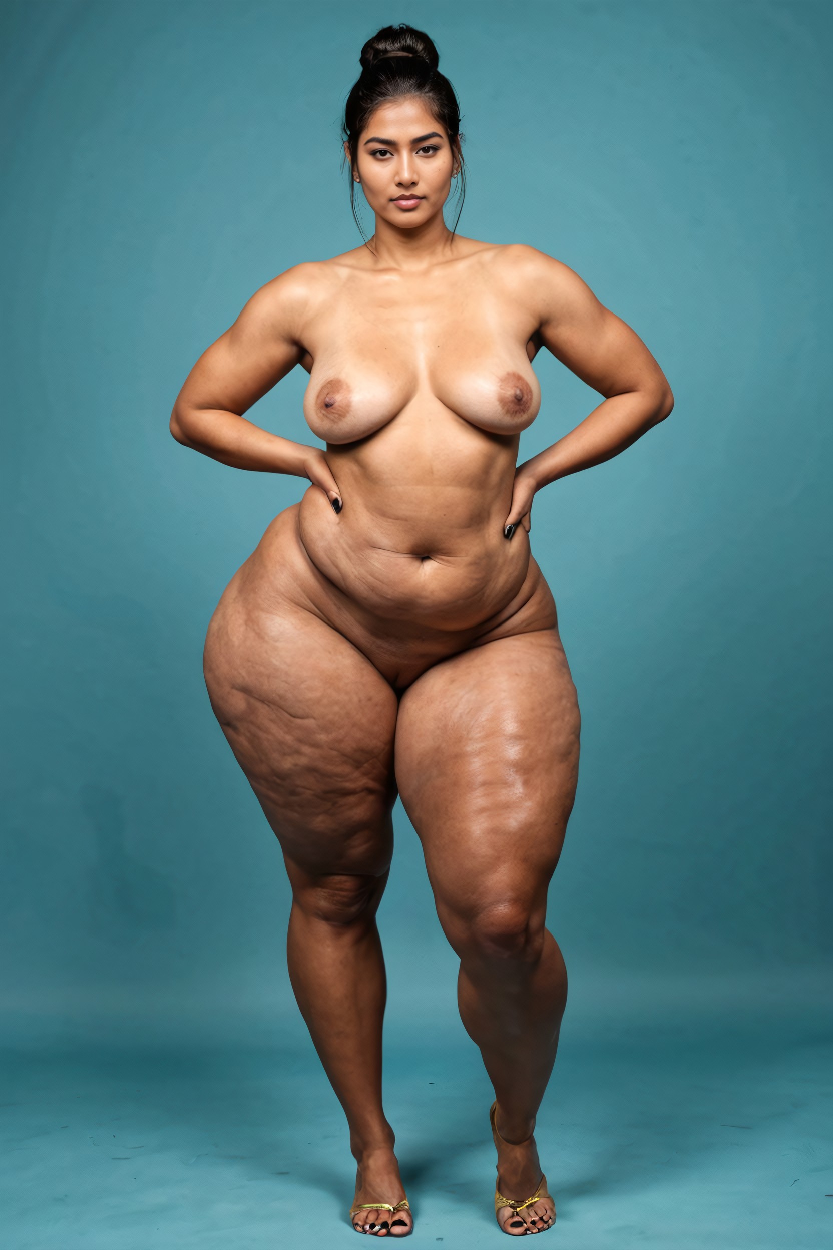 Ultra High Detailed Photo, Fat Thighs, Long Legs Porno IA