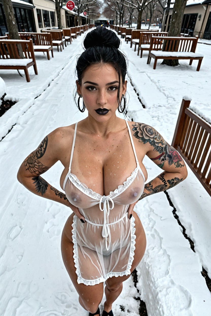 Hyper Wide Hips, Tattoos, Tattoos On Legs Porno IA