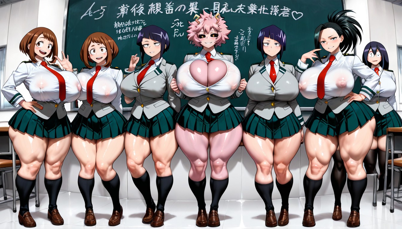 Massive Dumptruck Ass, Shiny Skin, Wide Heavy Breasts AI Porn