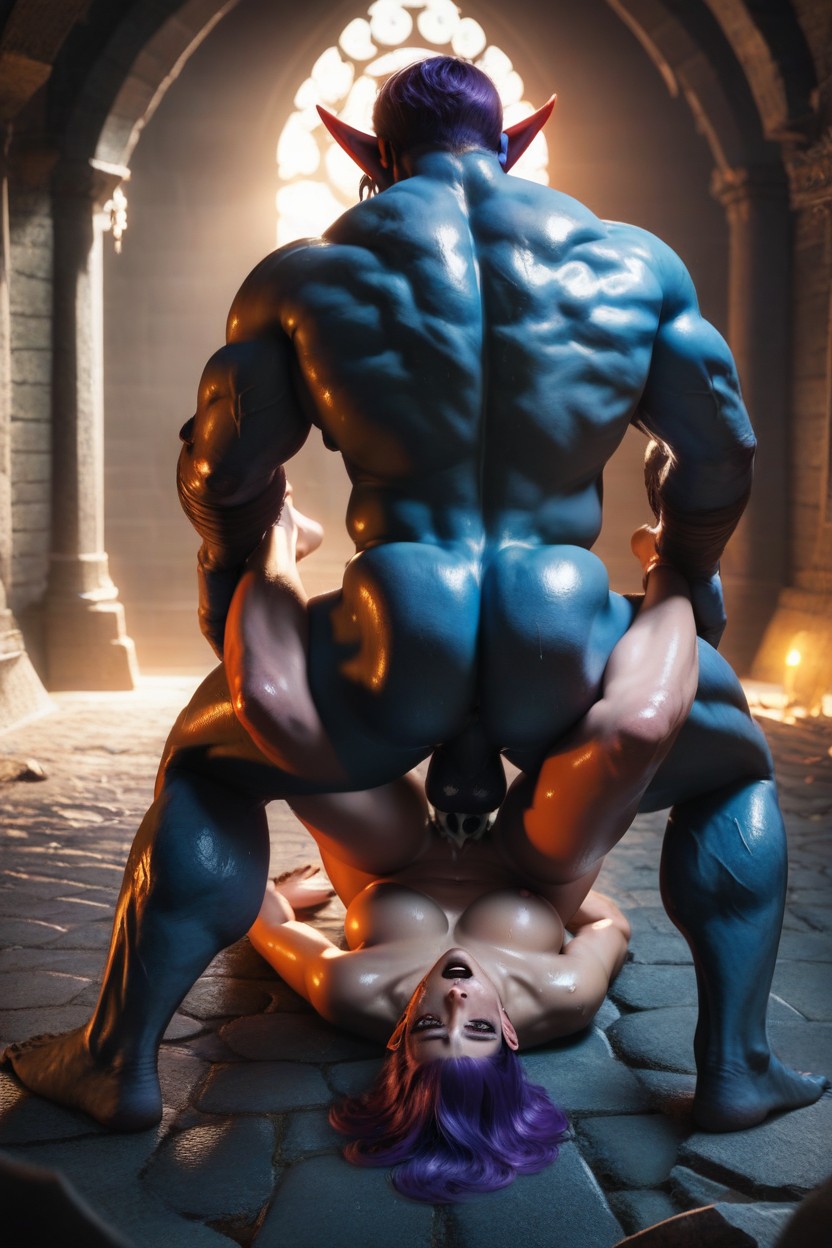 Yeux Verts, Leg Lock, Choqué Porno IA