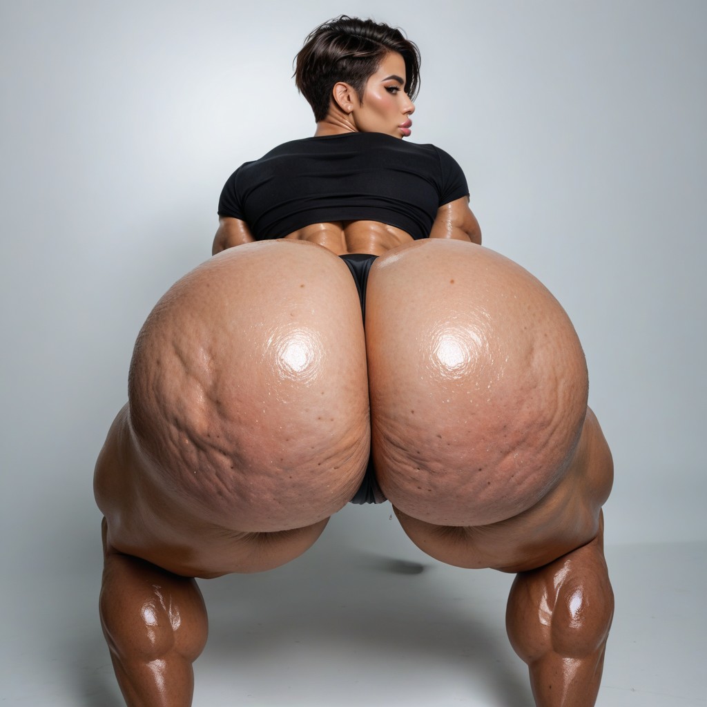 Extremely Muscular, Extreme Muscle Huge Thick Butt Huge Muscle Thighs, Massive Ass AI Porn