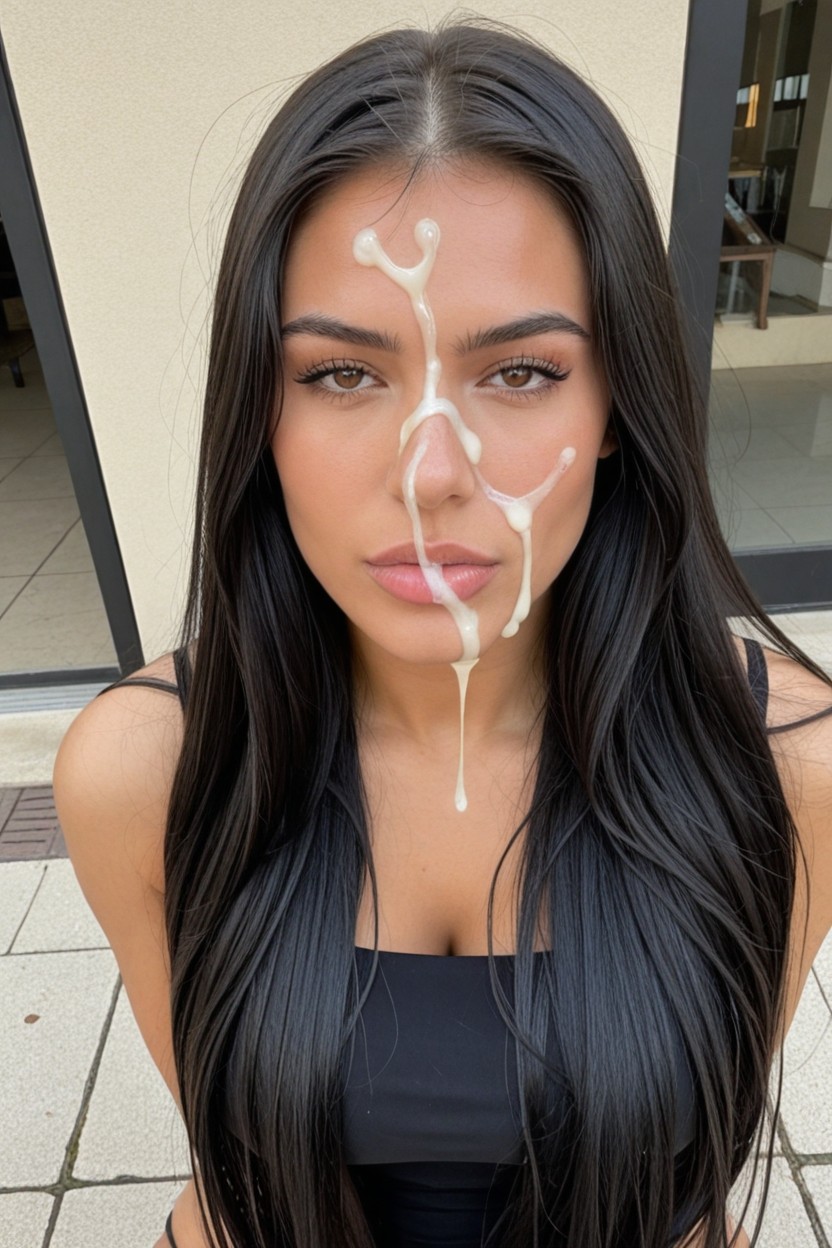 Black Hair, Very Long Hair, Long Hair AI Porn
