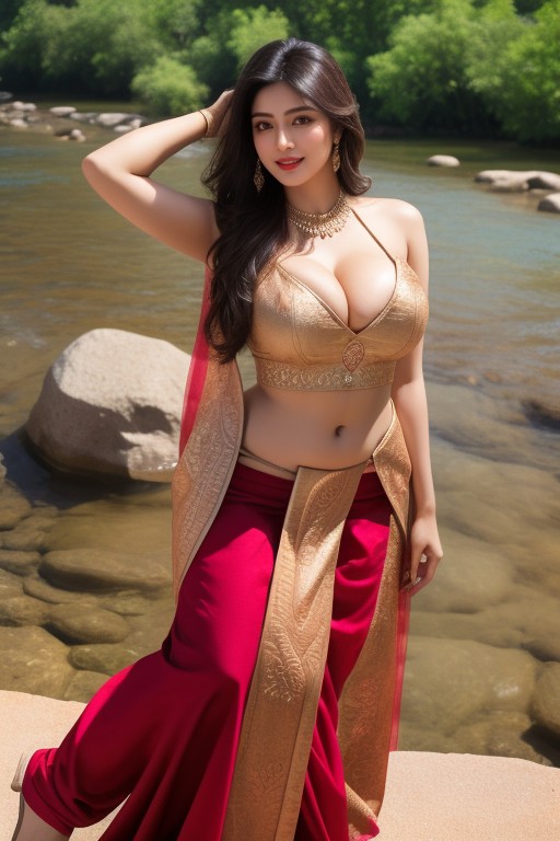 Jaw Dropping Beauty, Indian Goddess, Thick Thighs AI Porn