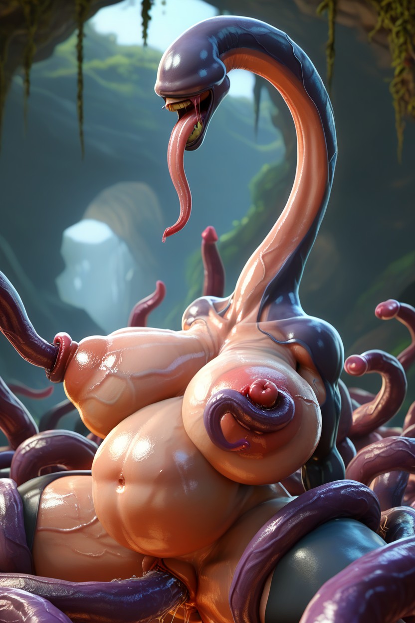 Very Long Neck, Breast Expansion, Tentacles In Vagina AI Porn