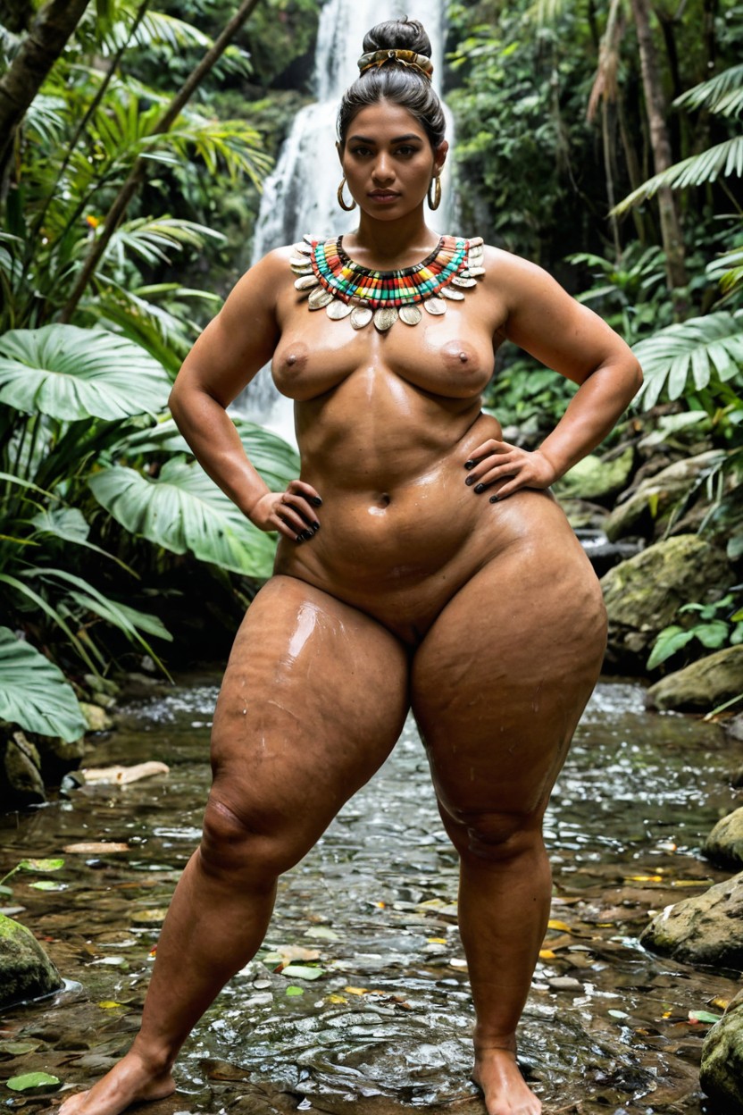 Cellulite Thighs, Massive Hyper Thighs, Gigantic Huge Massive Hyper Thighs AI Porn