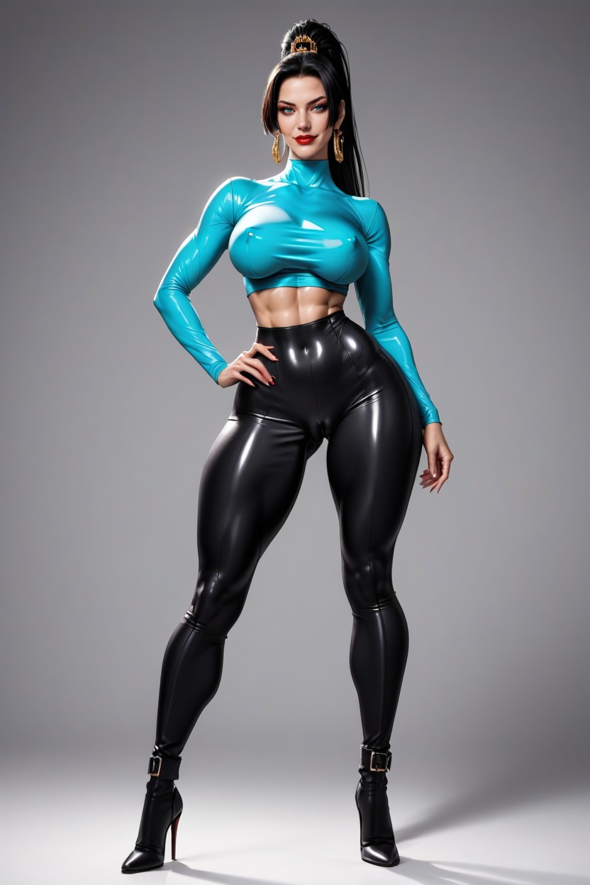Detailed Face, Very Beautiful Long Legs, Wide Stand AI Porn