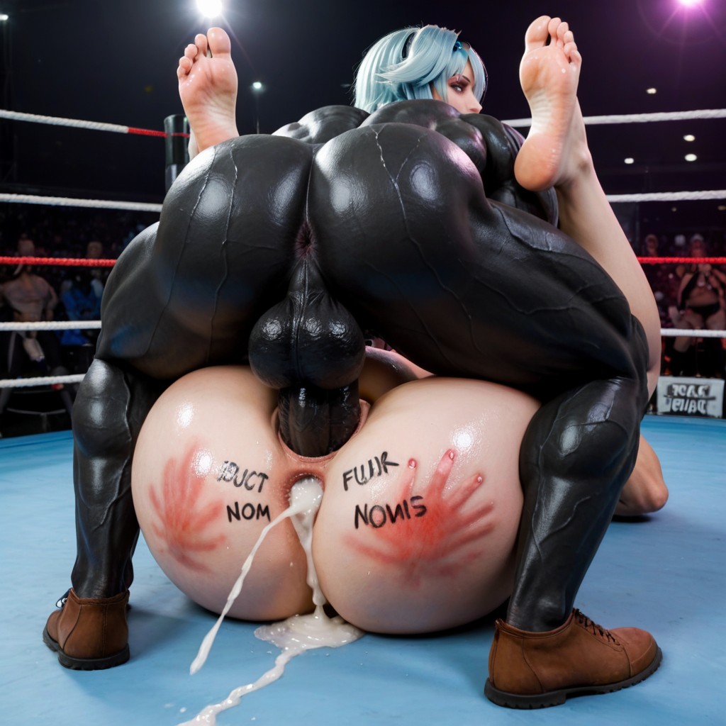 Orgasm, Wrestling Ring, Pregnant AI Porn