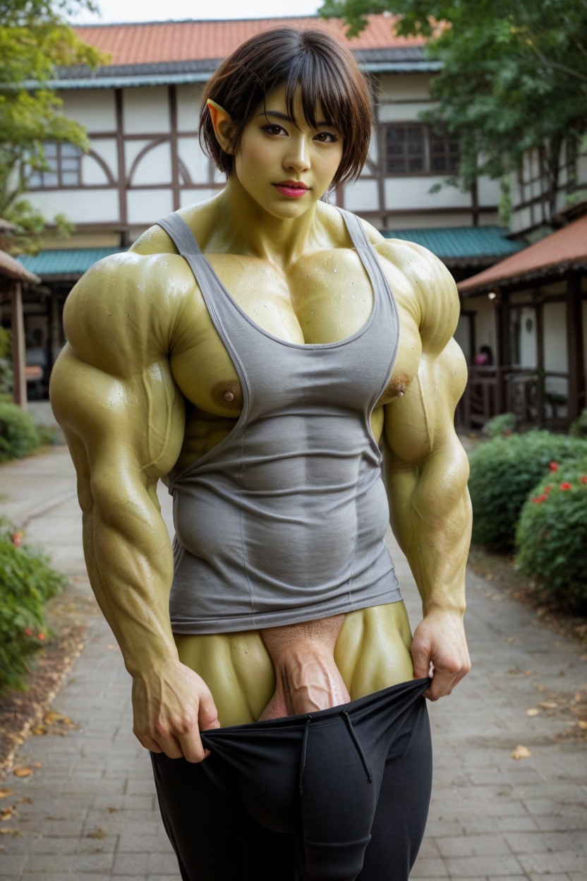 Green Skin, Sissify, Girly Face Porno IA
