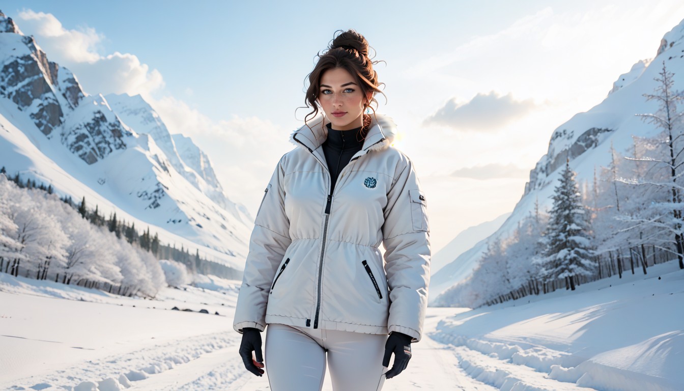 Panoramic View, Thick Belly, White Snow Pants Porno IA
