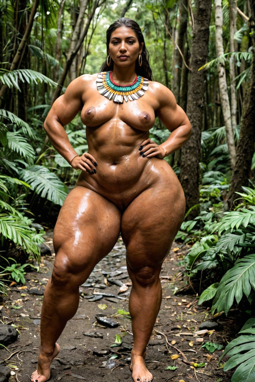 Ultra Detailed Face, Hips Wider Than Shoulders, Extremely Fat Inner Thighs AI Porn