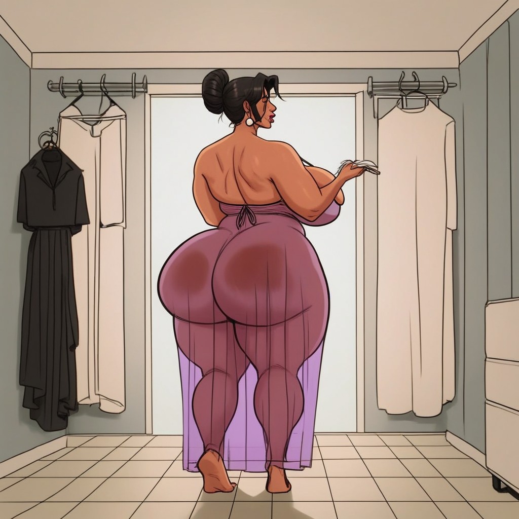Muslos Gruesos, Laundry Room, Milf Porno IA
