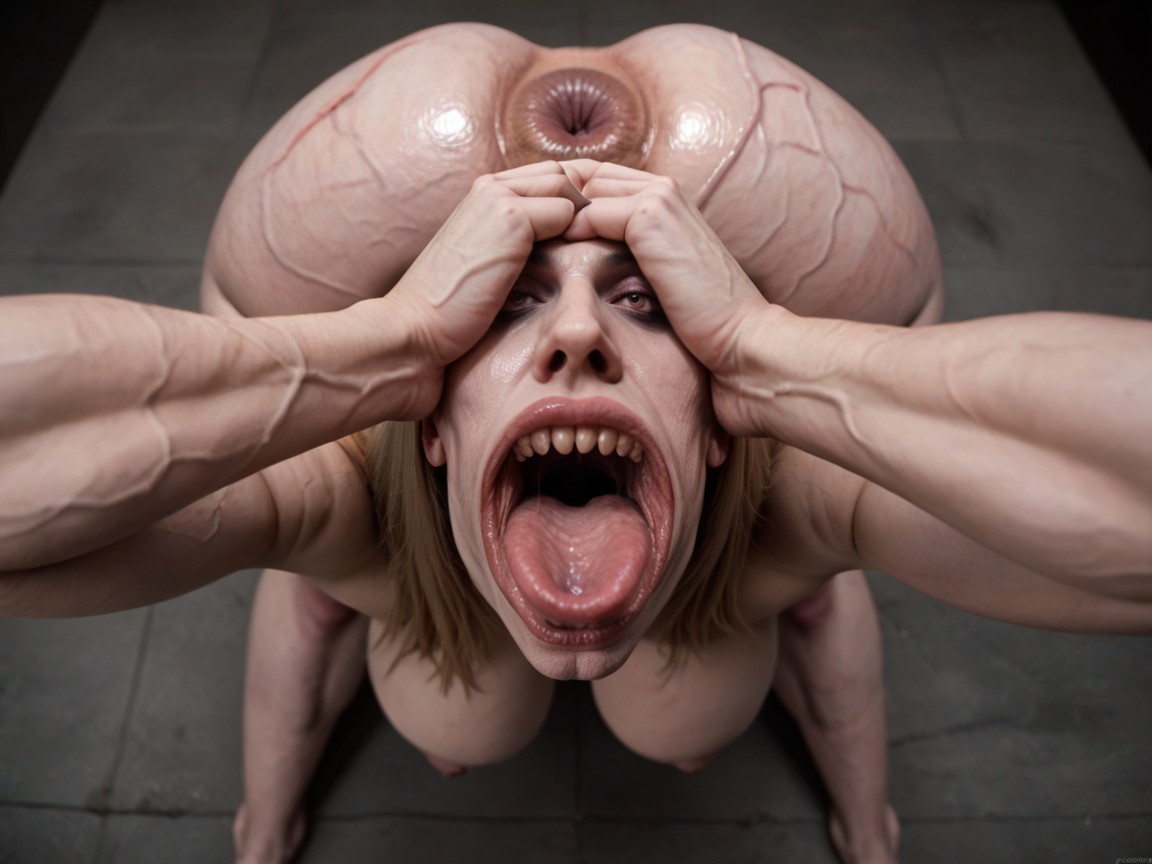 Cuerpo Completo, Hyper Gaping Navel, Visible Throat Inside Of Mouth Porno IA
