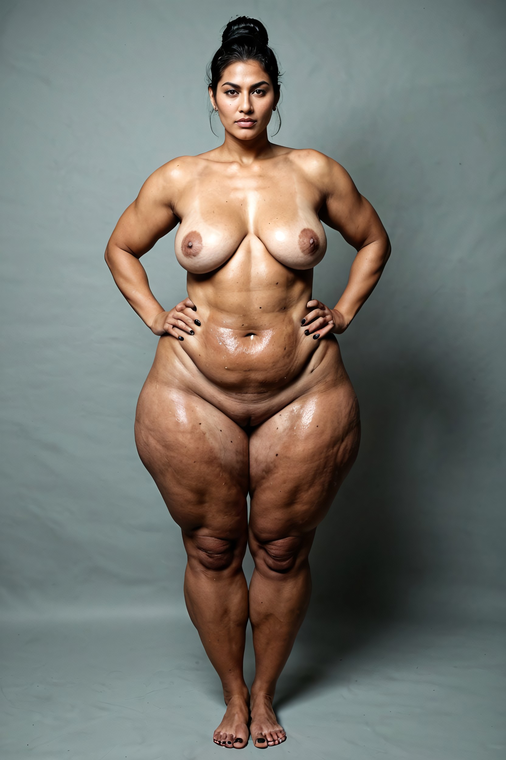 超大码美人, Cellulite All Over Body, Big Legs AI黄片