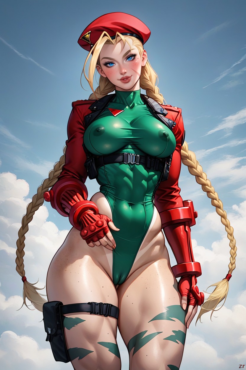 Thick Thigs, Full Lips, Looking At Viewer AI Porn