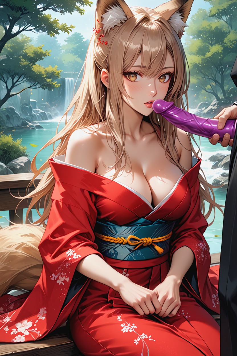Round Breasts, Exposed Neck, Surprised AI Porn