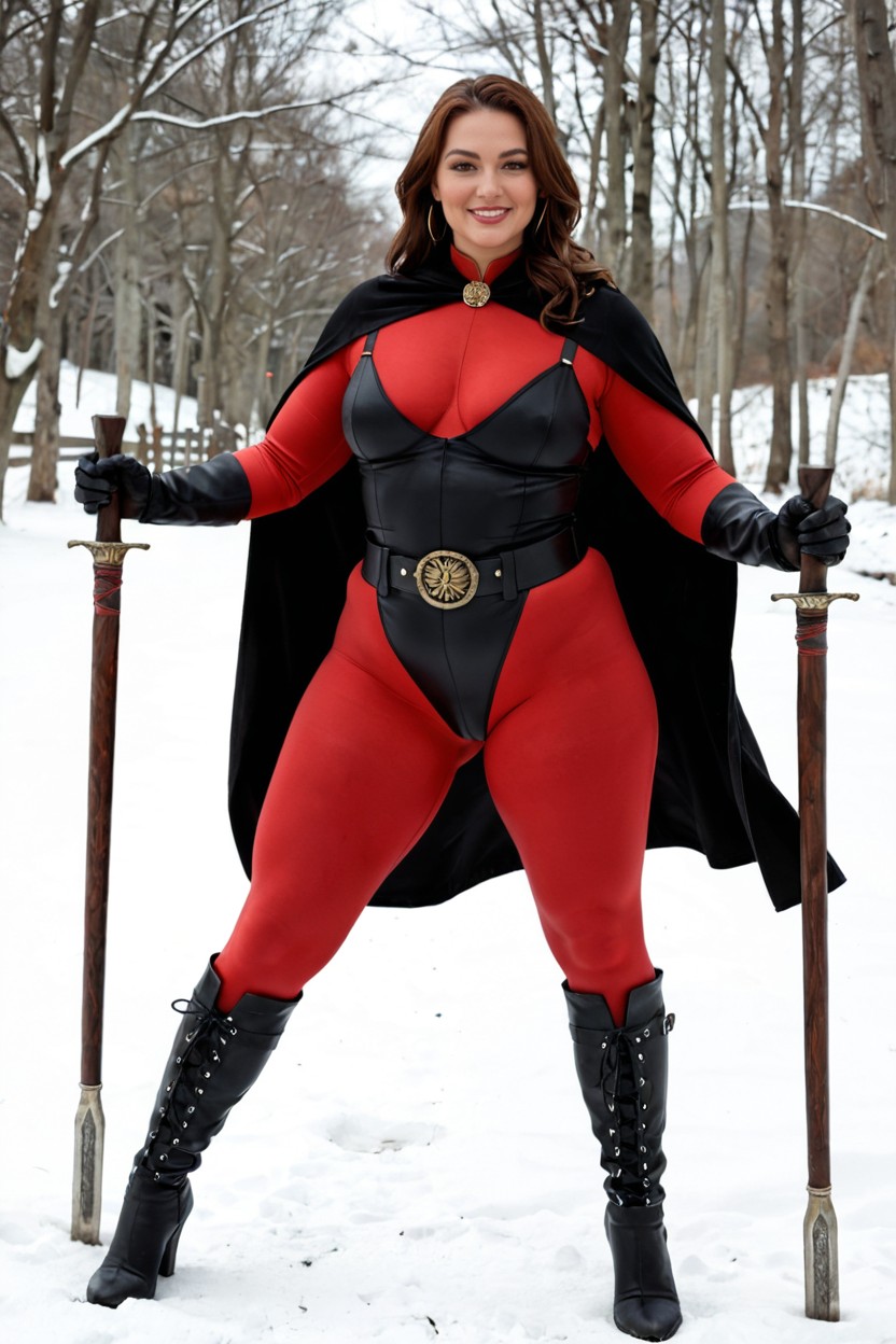 Front View, Red She Hulk Skin, Red Skin AI Porn