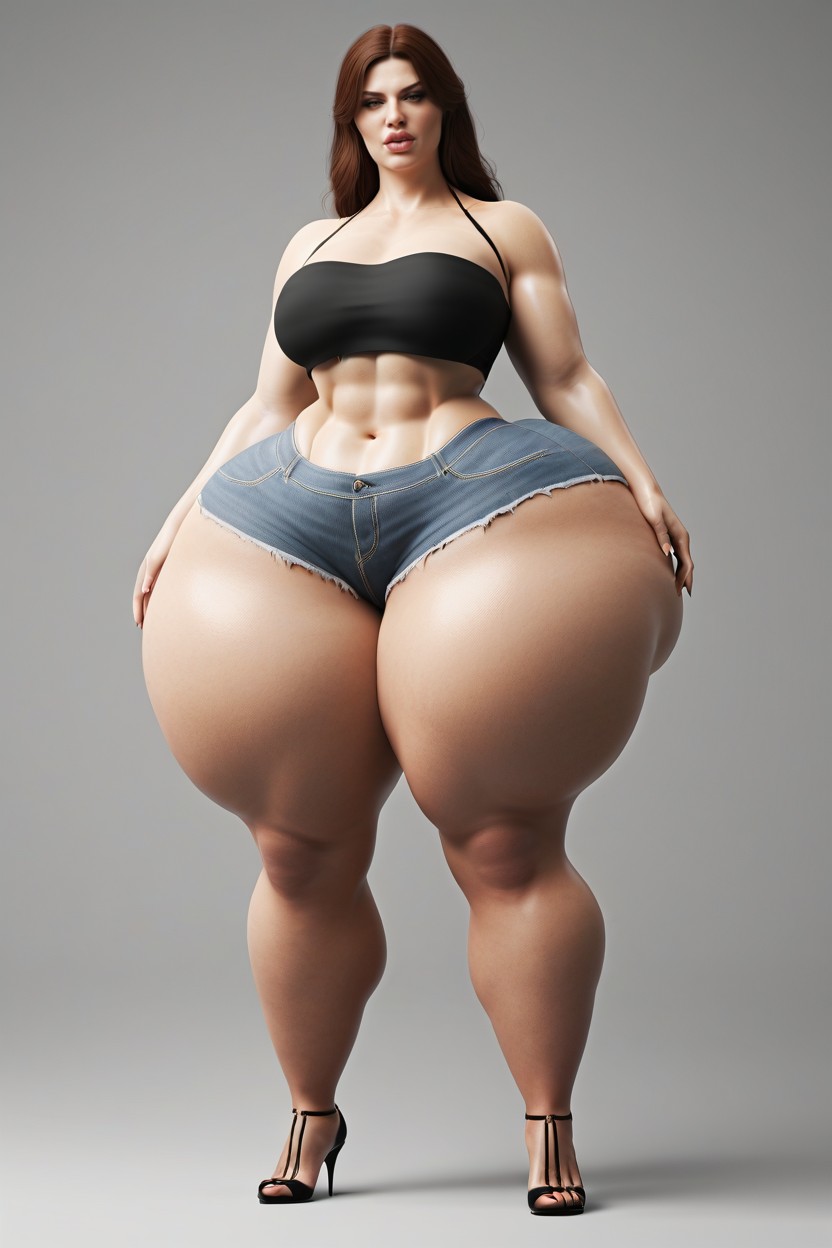 Gigant Ass, Pechos Pequeños, Thick Ass Porno IA
