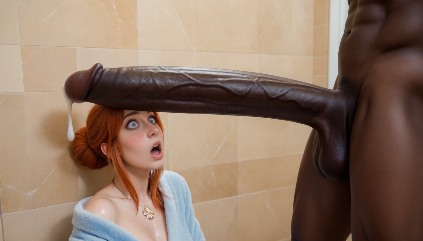 Shower, Ginger, Giant Cock Porno IA
