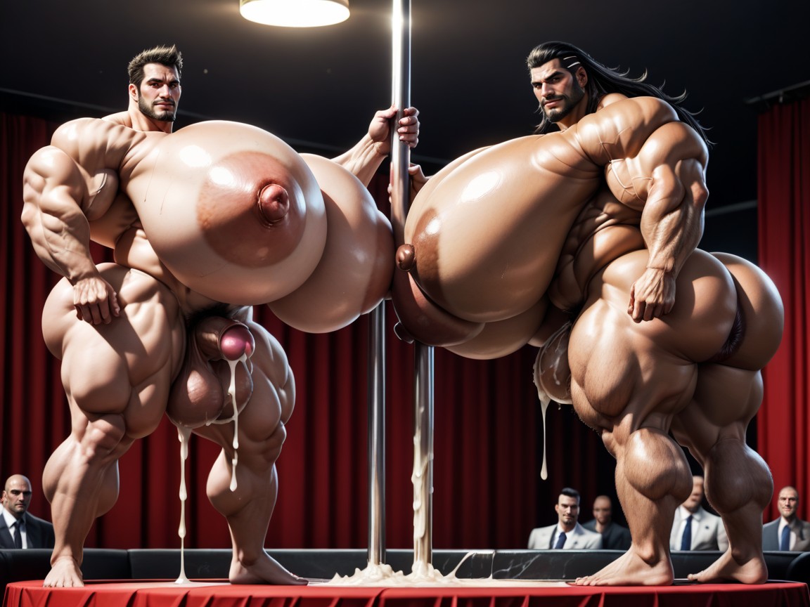 All Have Hyper Breasts, All Are Masturbating Their Cunts And Assholes, Huge Hyper Boobs Porno IA