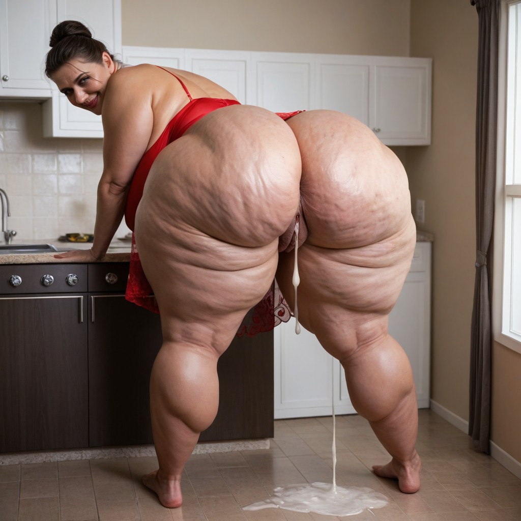 Ssbbw, Hyper Excessive Pronounced Puffy Swollen Labia, Hairbun Porno IA