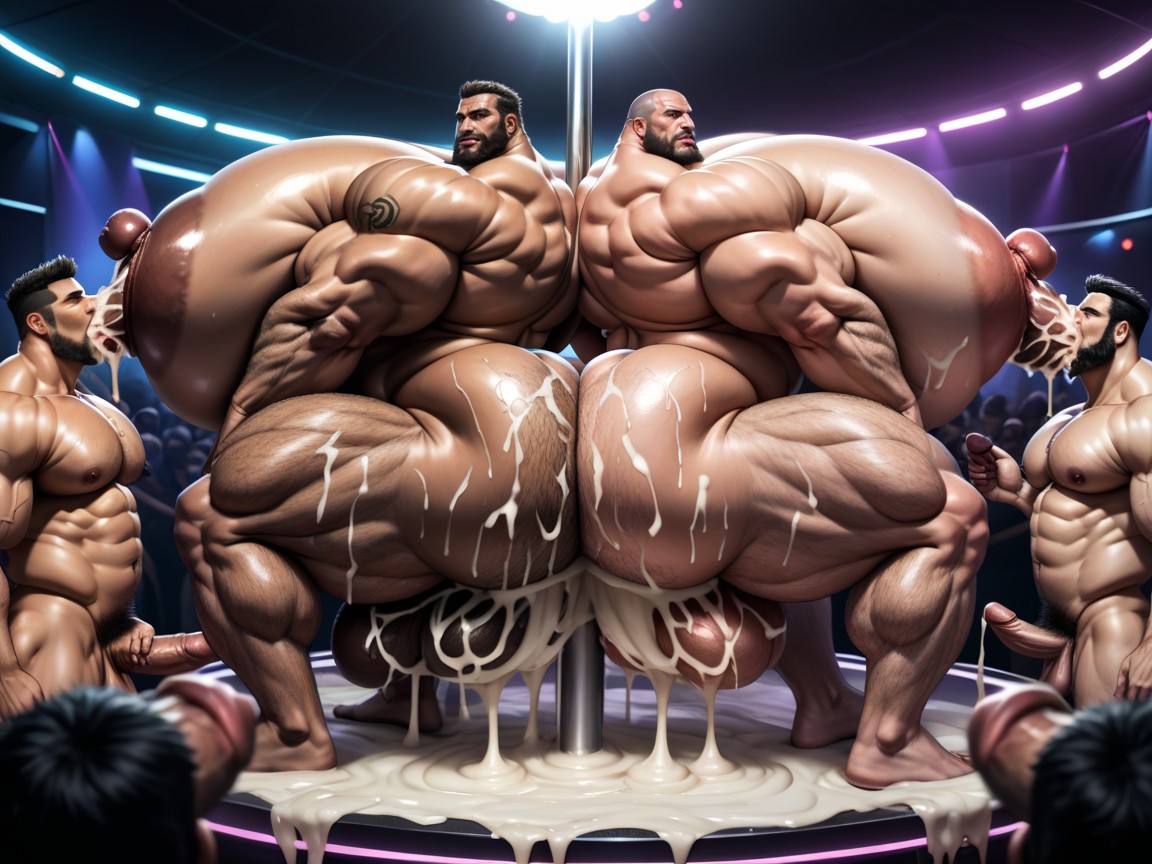 Full Body, Rough Chiseled Tough Looking Men, All Anal Sex AI Porn