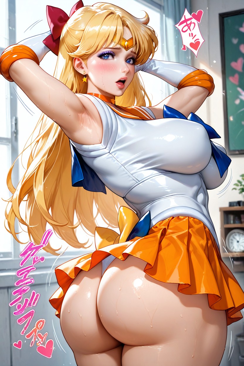 Thick Thighs, Blushing, Perfect Face AI Porn