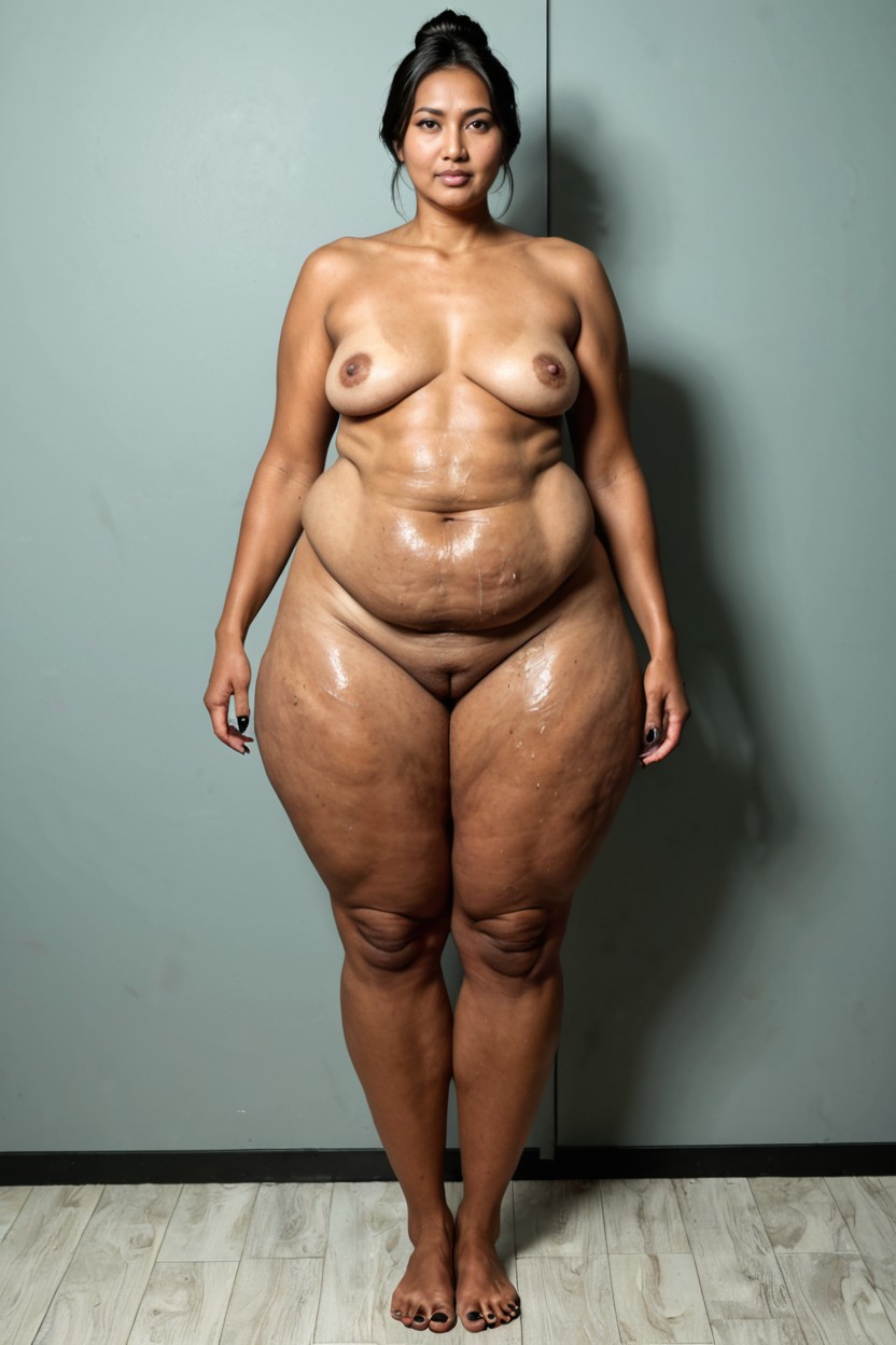 Long Toes, Varicose Veins On Thighs, Small Breasts AI Porn