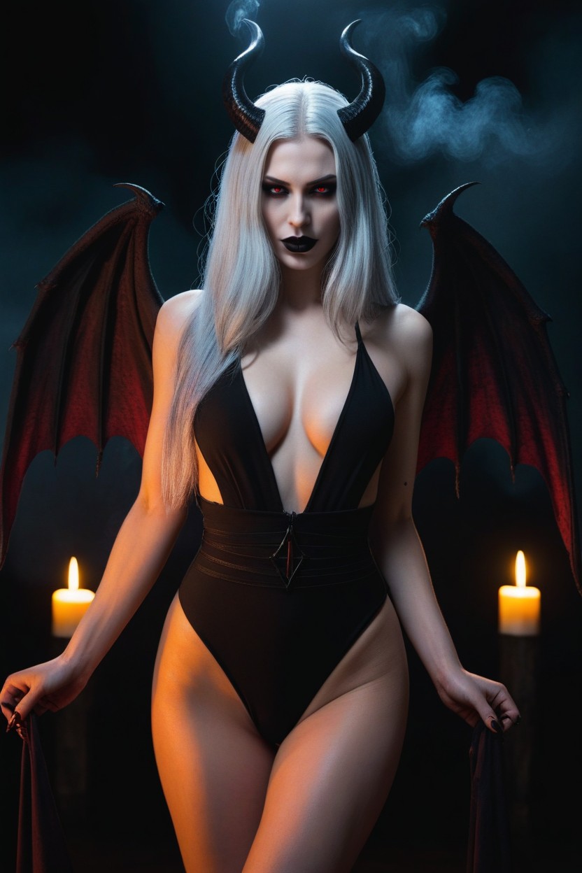 Backlit, Dark Ambiance, One-piece Swimsuit AI Porn