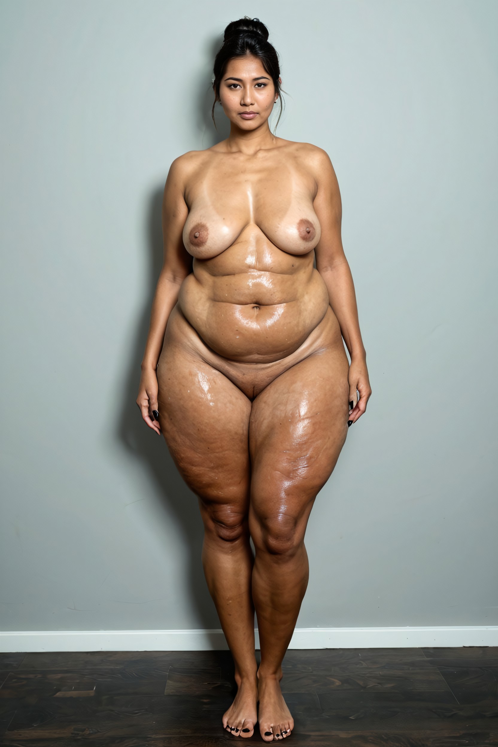 Small Breasts, Fit Tits, Extremely Fat Inner Thighs AI Porn