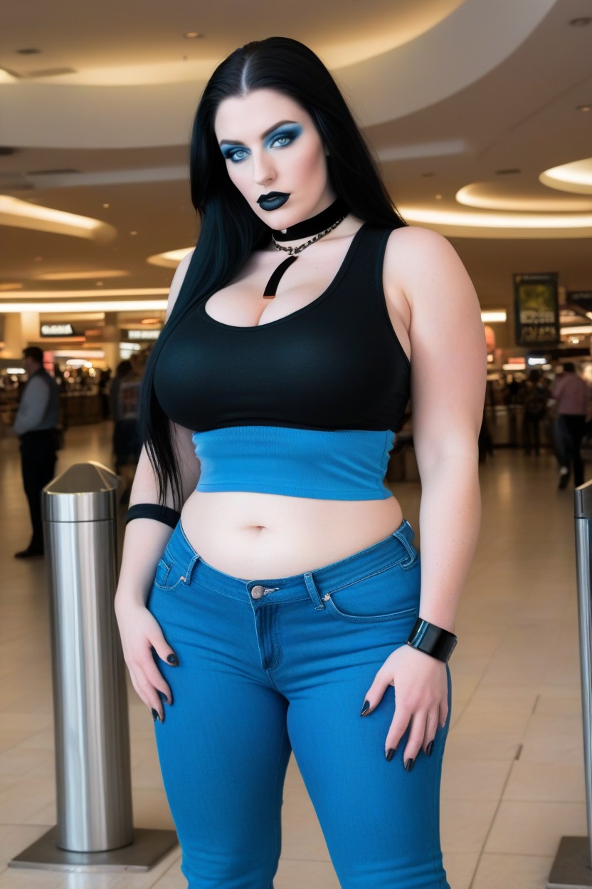 Mall, Black Eyeliner, 18+ AI Porn