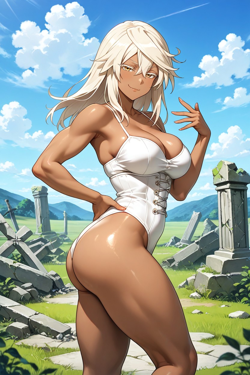 Fit, Rounded Breast, Bored AI Porn