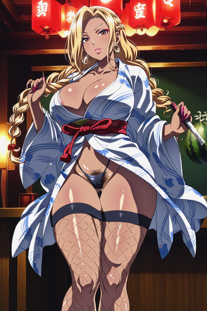 Thick Thighs, Bold Cleavage, Beautiful Waist AI Porn