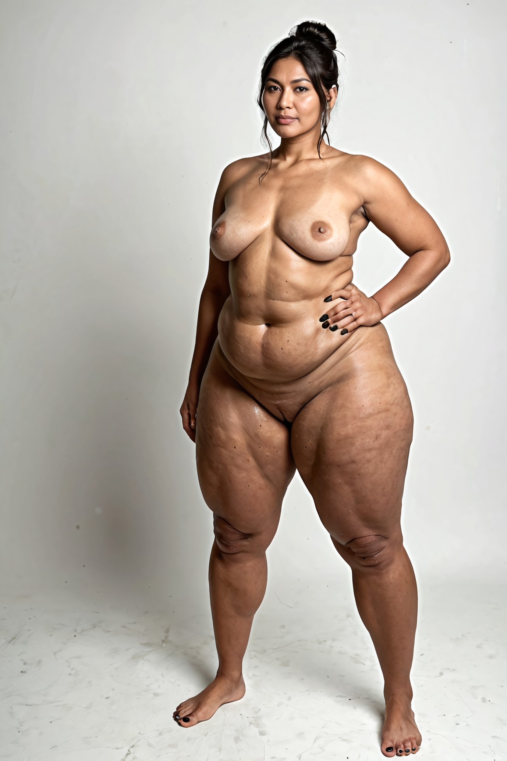 Fit Arms, Very Long Legs, Bbw AI Porn