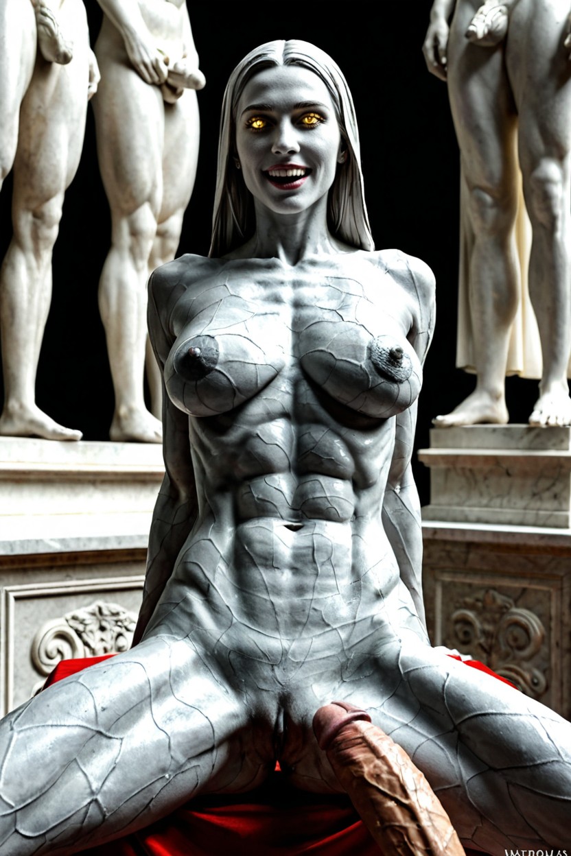 Small Breasts, Dimpled Areolas, Marble Skin AI Porn