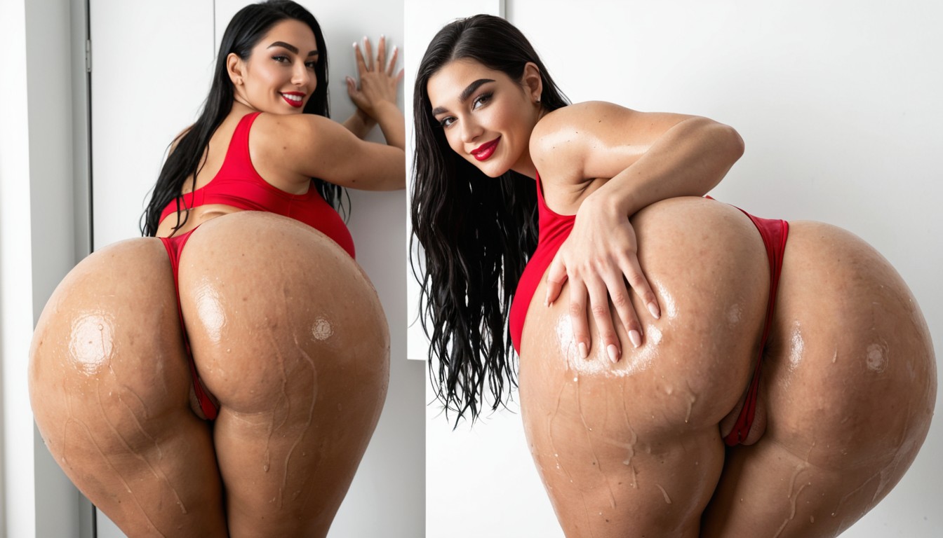 Highly Detailed, Light Makeup, Extremely Deep Ass Crack Porno IA