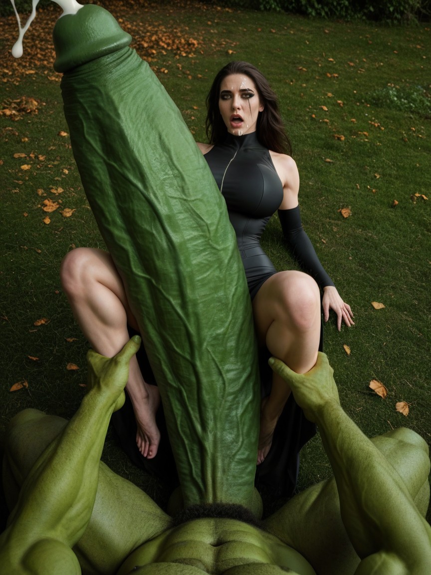 Long Neck, Hyper-thick Cock, Extreme Penetration Porno IA