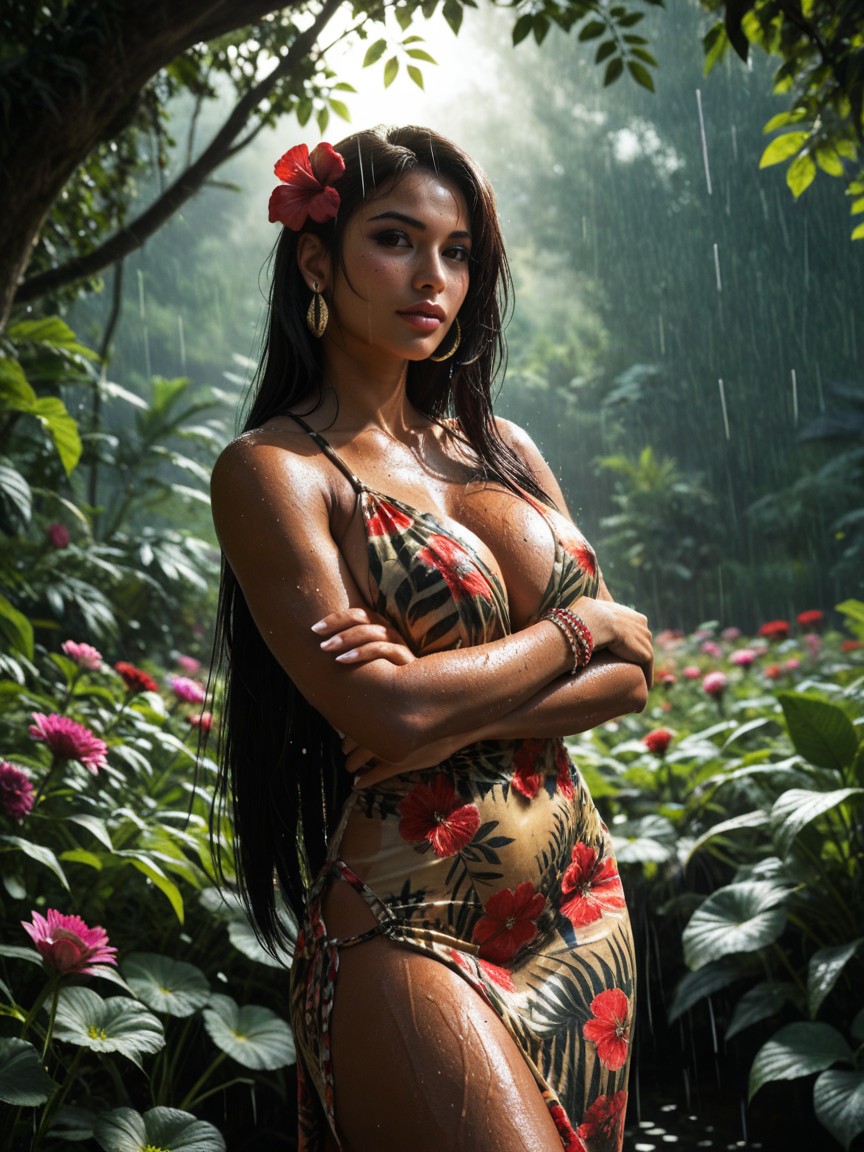 18+, Tifa Lockhart, Flowery Meadow AI Porn