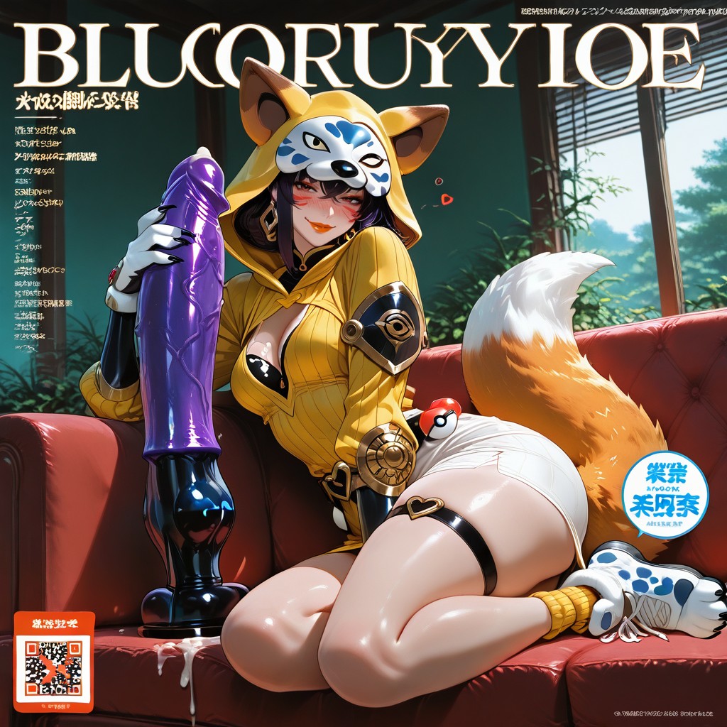 Embroidered Flower Logos, Yellow Outfit, Dusk Kai AI Porn