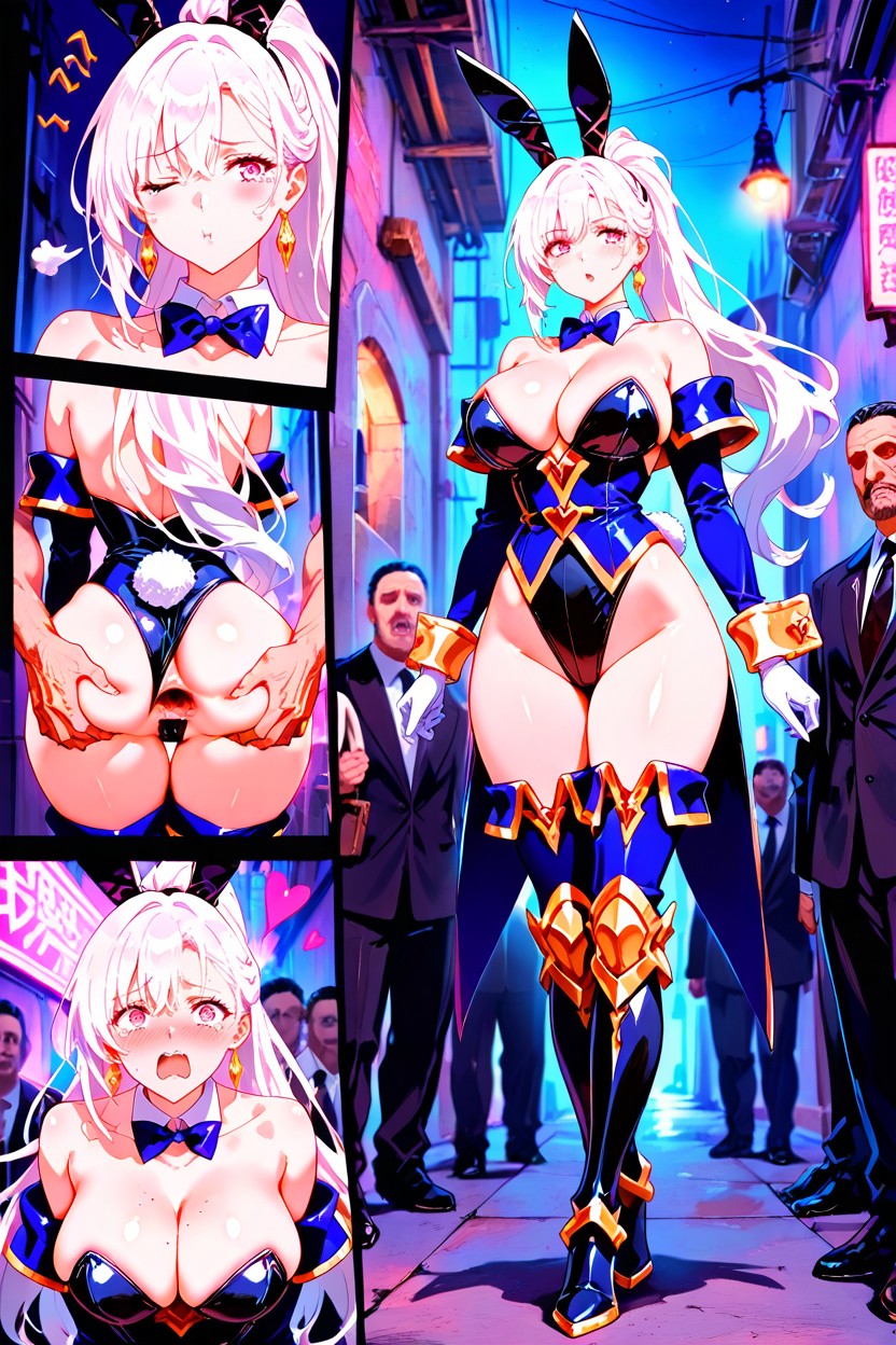 One Eye Closed, Stupefied She Stood In The Dark, Many People Around AI Porn