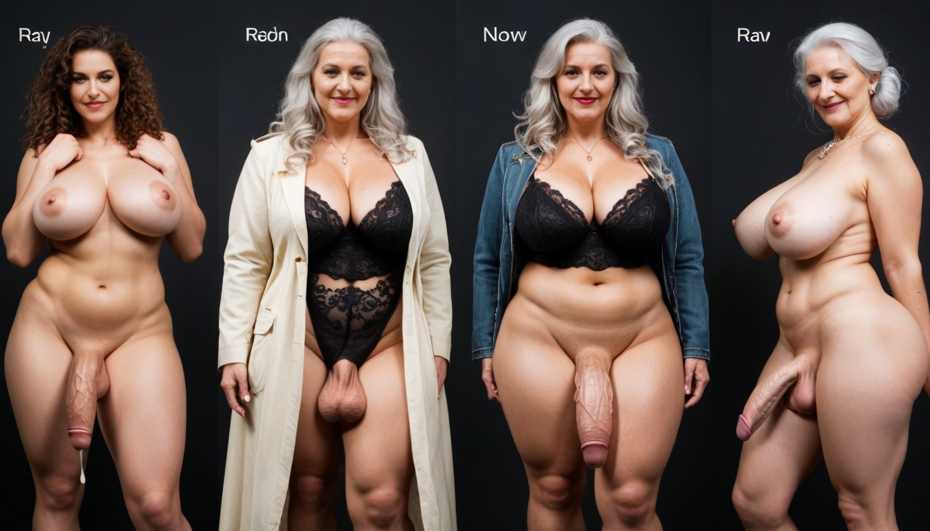 Giant Saggy Breasts, Full Heavy Breasts, Wide Hips AI Porn