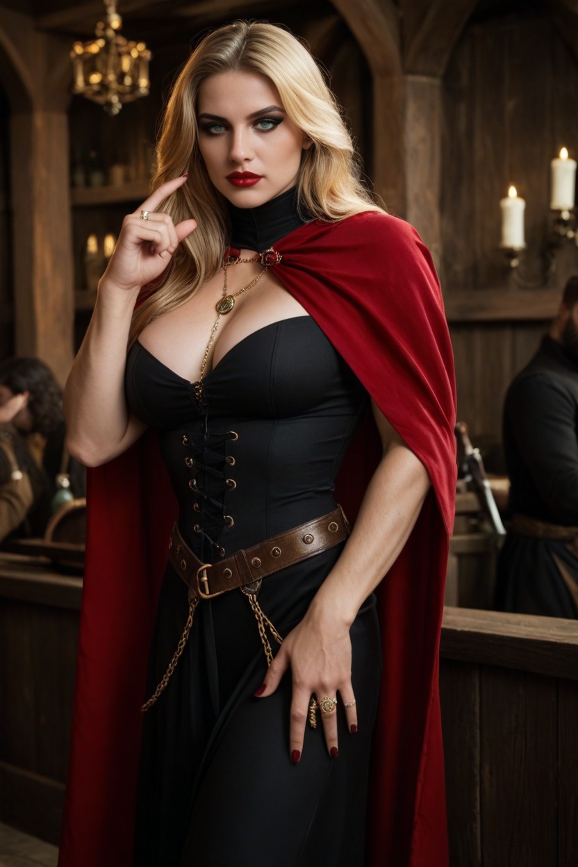 Blonde Hair, 18+, Persian Styled Boots AI Porn